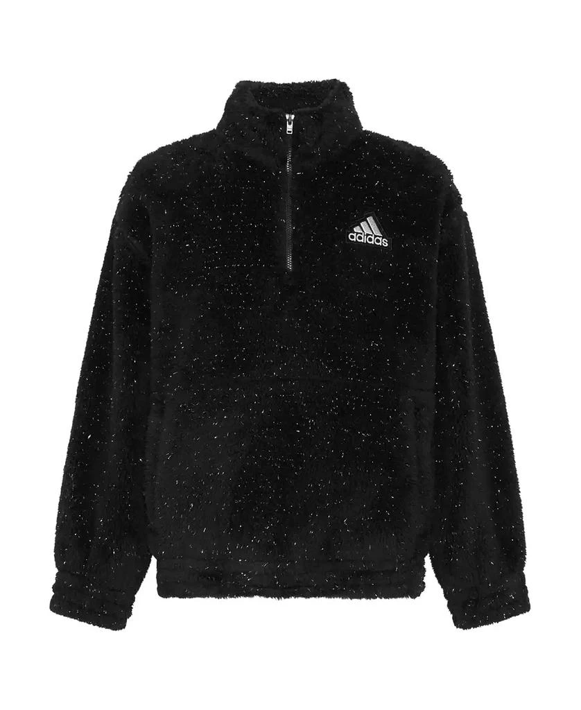 商品Adidas|Big Girls Mock Neck Furry Lurex Sherpa Pullover Jacket,价格¥386,第5张图片详细描述