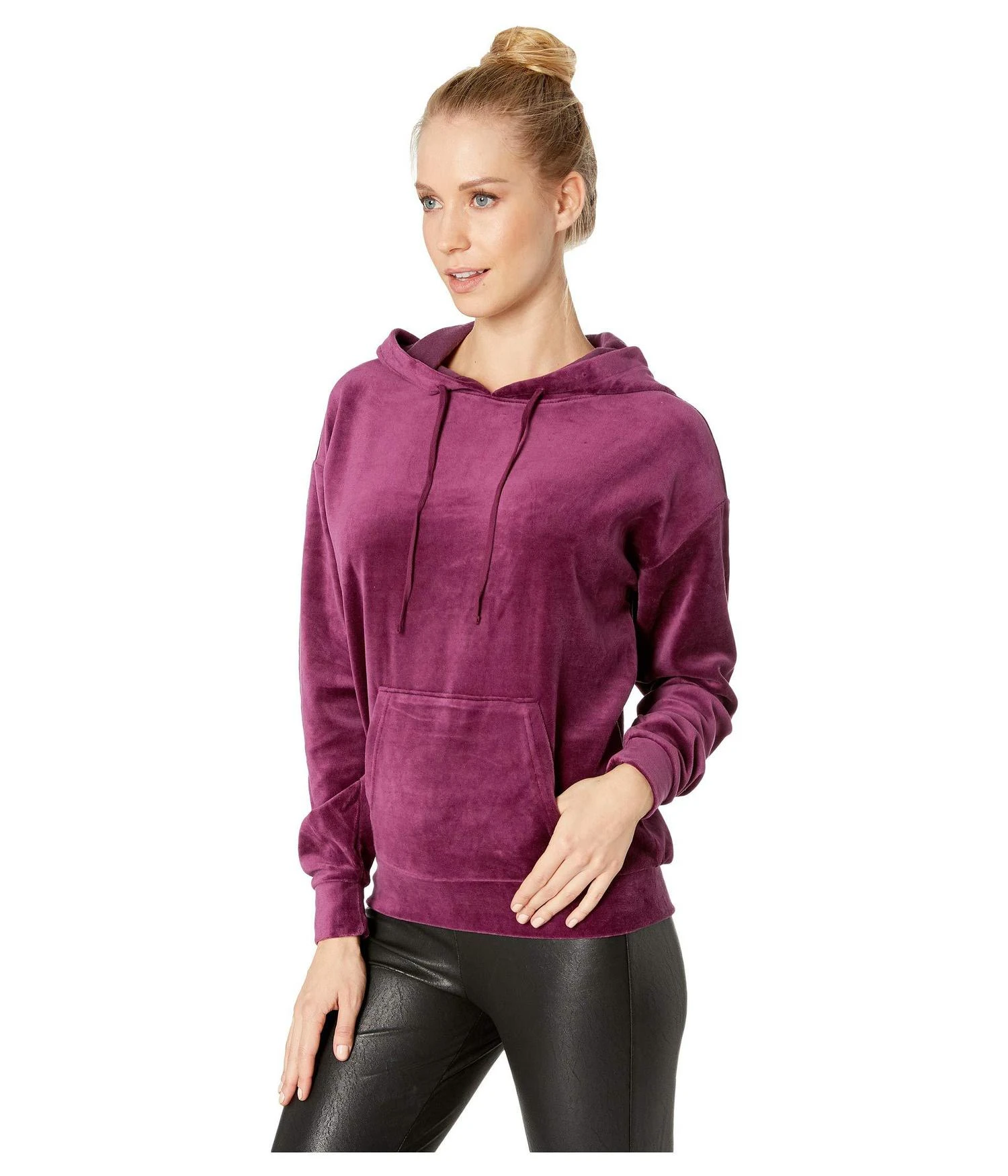 商品Juicy Couture|Velour Collegiate Luxe Hooded Pullover,价格¥180,第2张图片详细描述