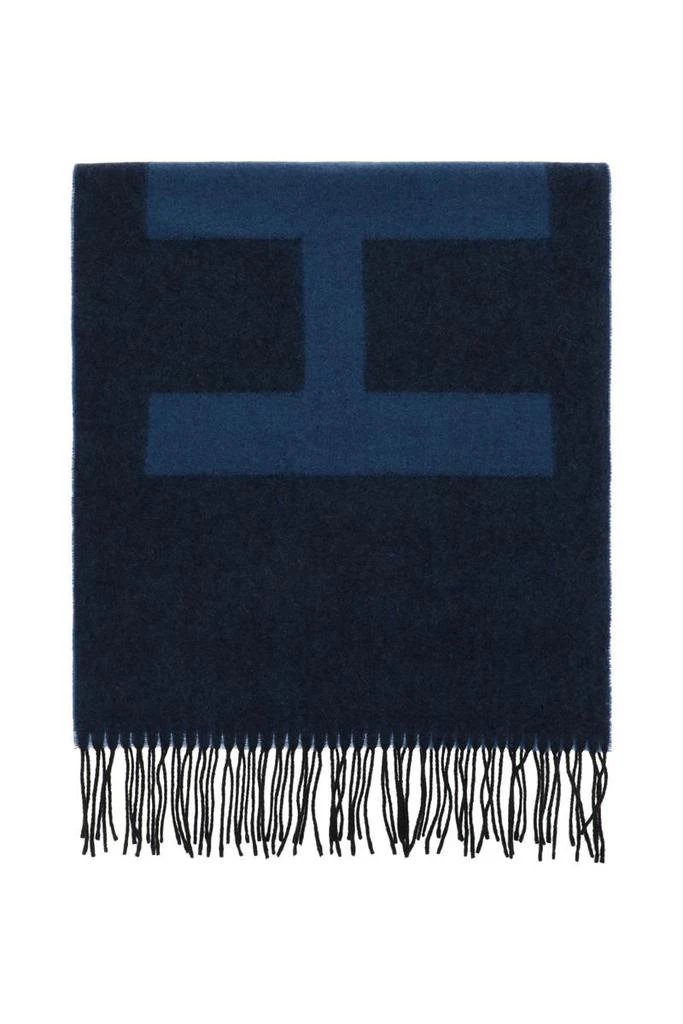 商品Hugo Boss|Hugo wool logoed scarf,价格¥579,第1张图片