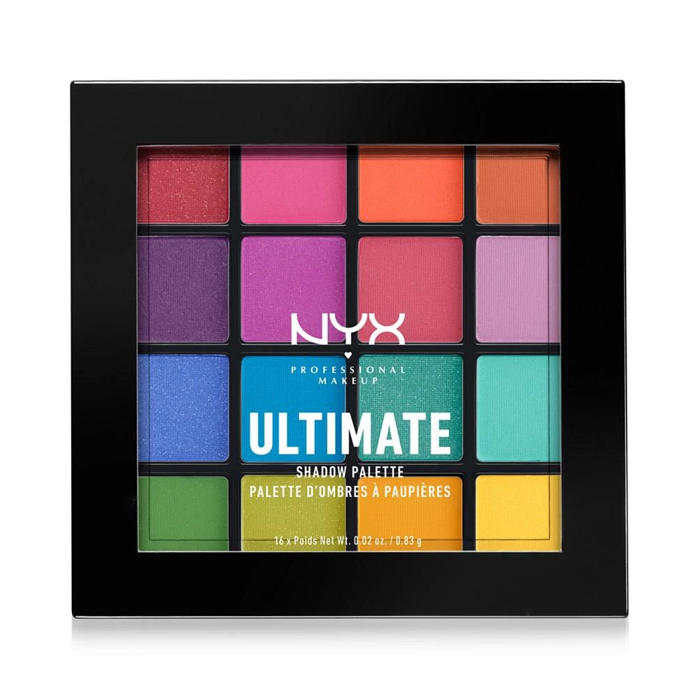 商品NYX Professional Makeup|16色眼影盘 缤纷彩色,价格¥133,��第5张图片详细描述