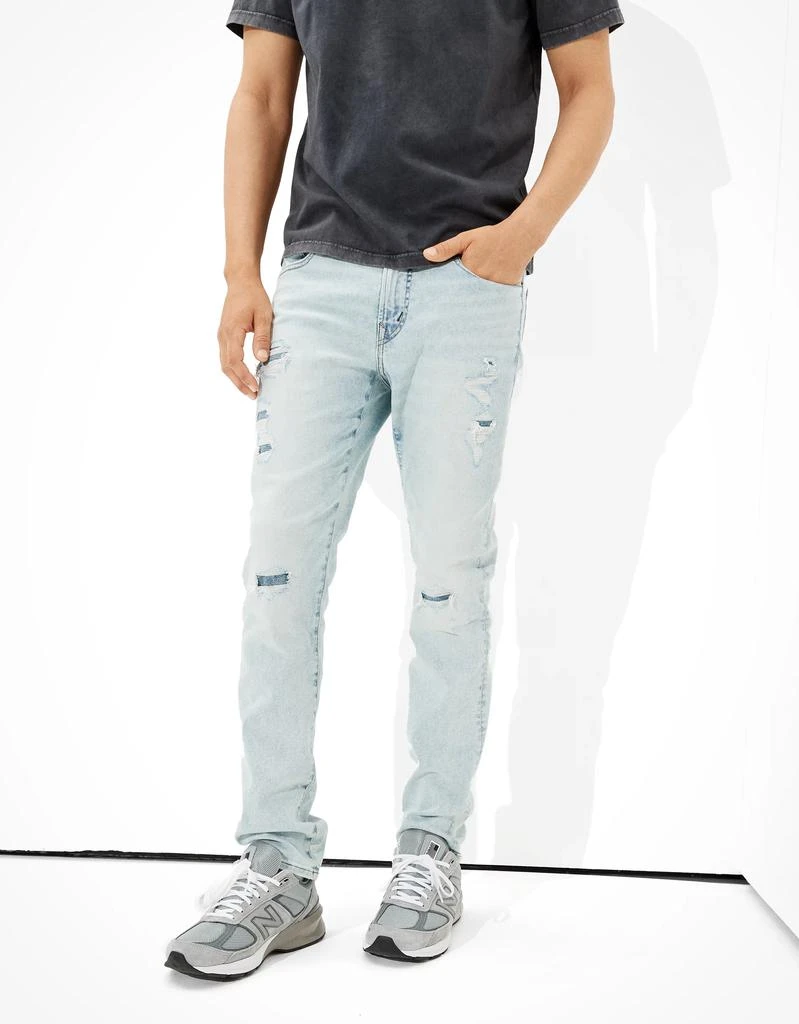 商品AE|AE AirFlex 360 Patched Slim Jean,价格¥153,第1张图片