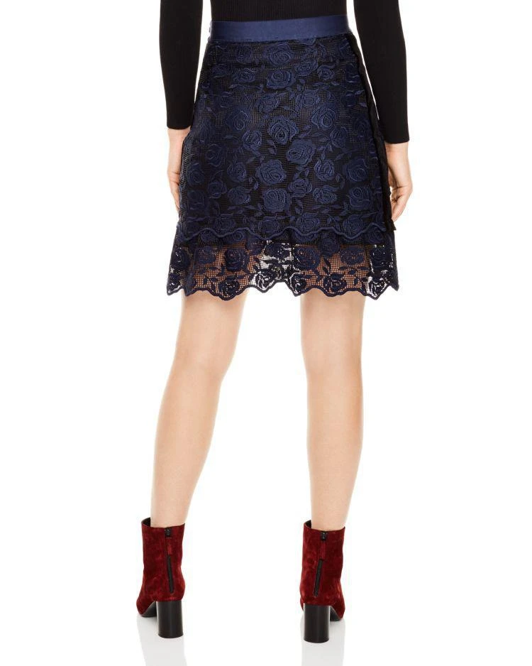 商品Sandro|Dee Rose-Pattern Lace Skirt,价格¥1018,第2张图片详细描述