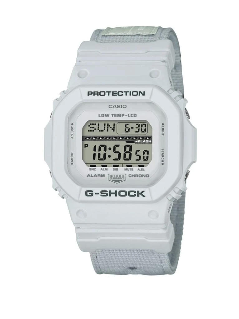 商品G-Shock|Shock and Water-Resistant Cloth Strap Watch,价格¥824,第1张图片