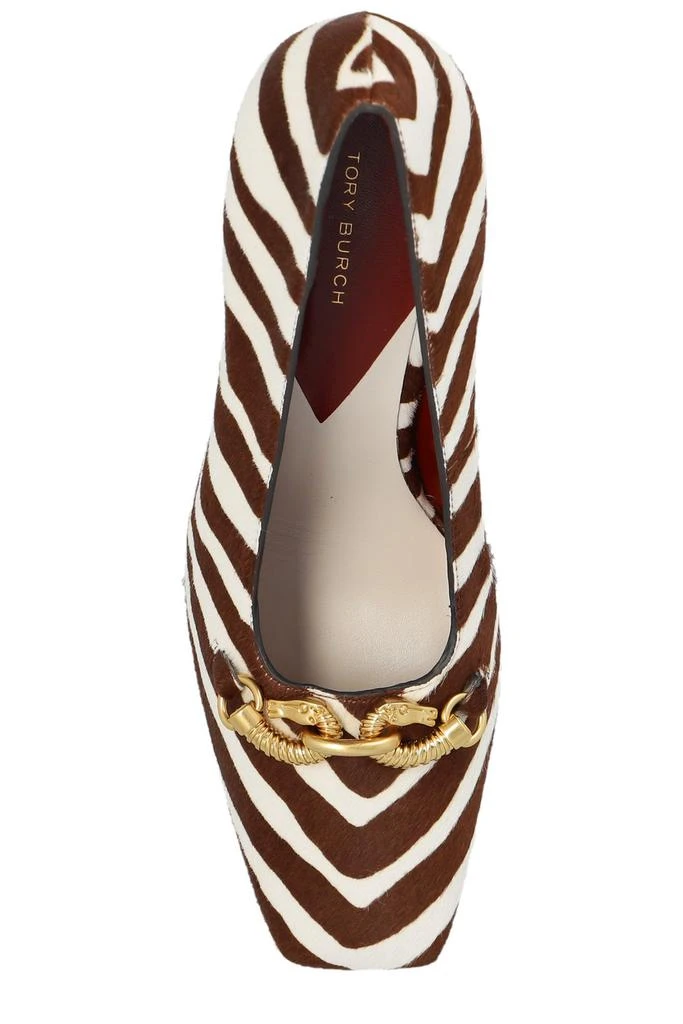 商品Tory Burch|Tory Burch Zebra-Print Square Toe Pumps,价格¥3163,第4张图片详细描述