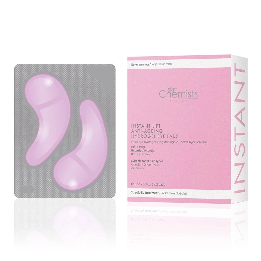 商品skinChemists|Instant Lift anti Ageing hydrogel eye pads 5 pack,价格¥119,第1张图片