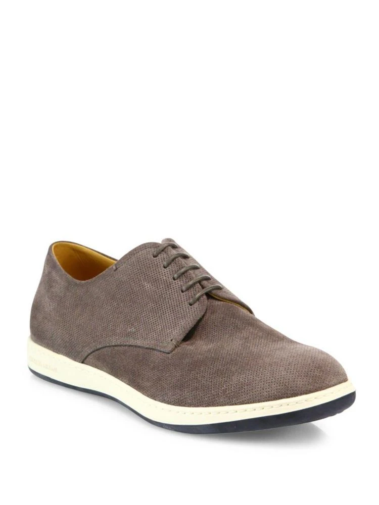 商品Giorgio Armani|Perforated Suede Derby Shoes,价格¥4086,第1张图片