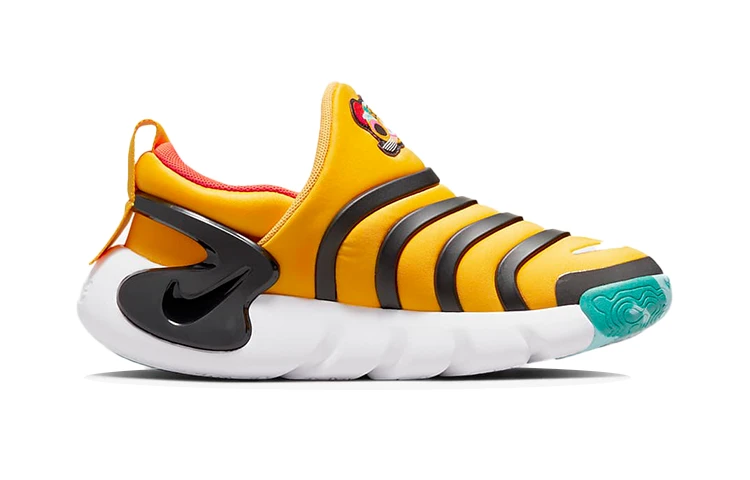 商品[国内直发] NIKE|[预售3天]Dynamo GO SE 毛毛虫 防踢耐磨 低帮 运动休闲鞋 黄黑色 中小童,价格¥390,第3张图片详细描述