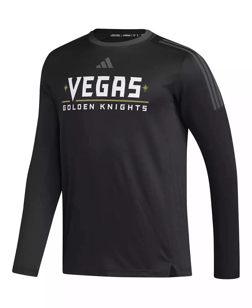 商品Adidas|Men's Black Vegas Golden Knights AEROREADY Long Sleeve T-shirt,价格¥411,第2张图片详细描述