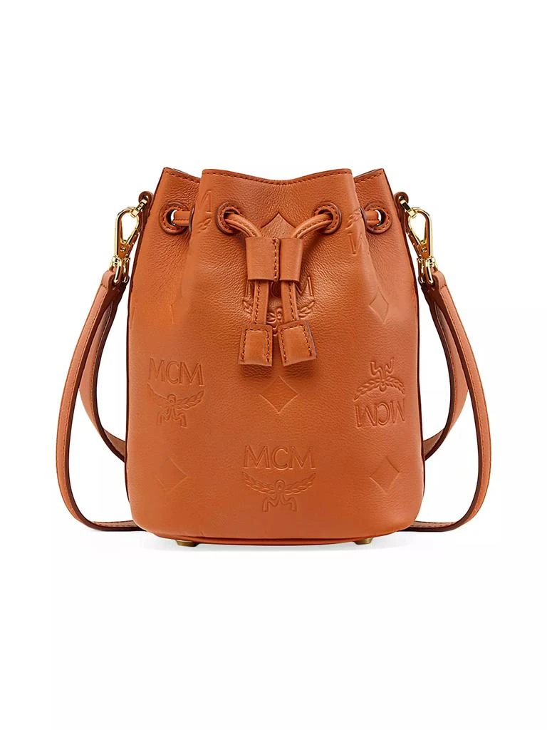 商品MCM|Mini Dessau Leather Bucket Bag,价格¥7419,第1张图片