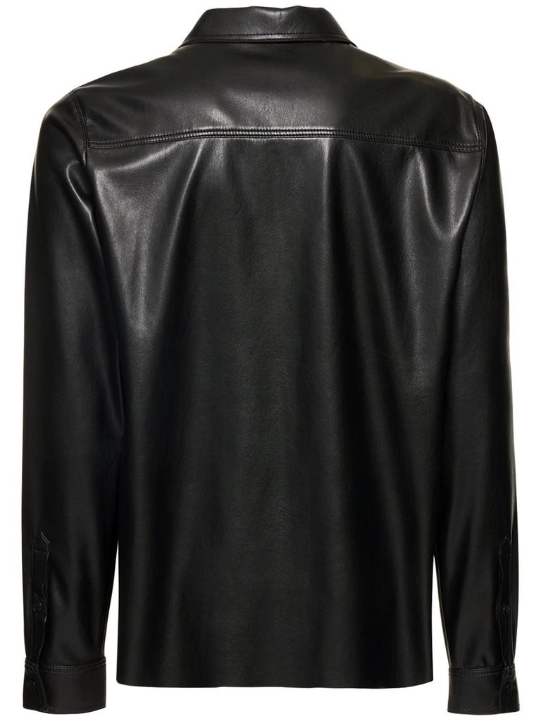 Faux Leather Shirt商品第4张图片规格展示