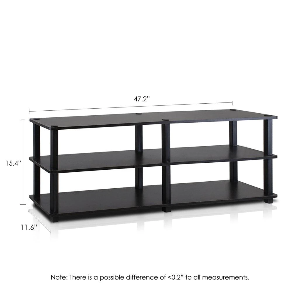 商品Furinno|TST No Tools 3-Tier Wide Shoe Storage Rack, Espresso/Black,价格¥708,第2张图片详细描述