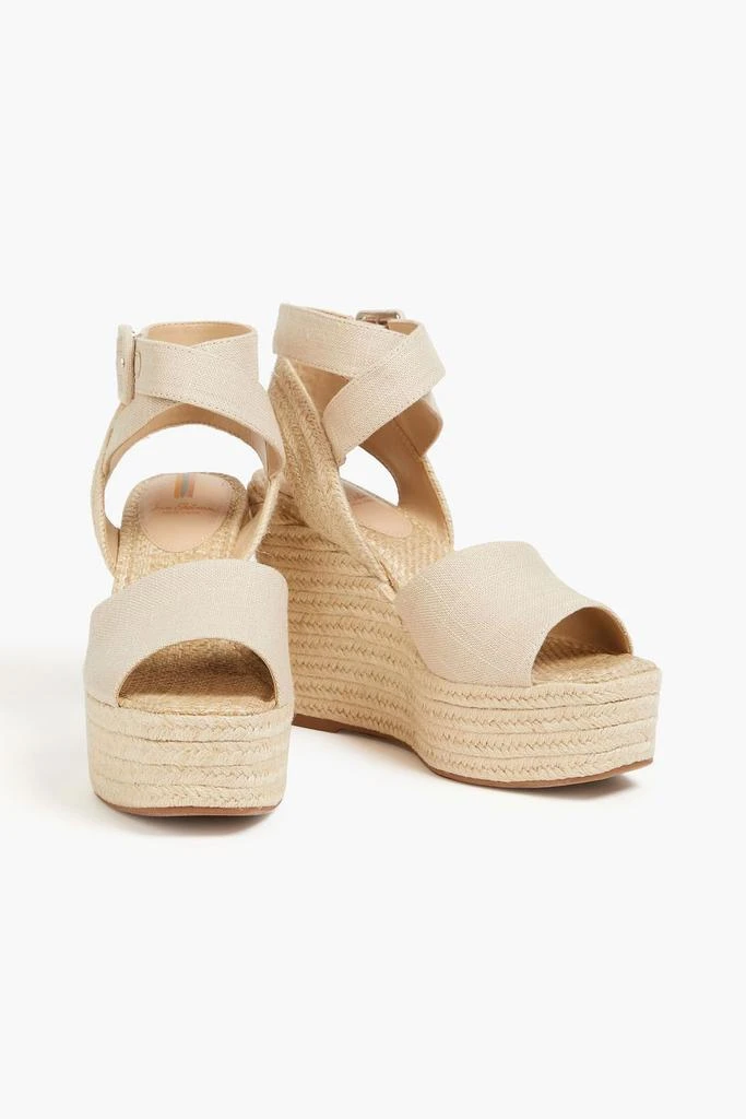 商品Sam Edelman|Vada canvas espadrille wedge sandals,价格¥709,第2张图片详细描述