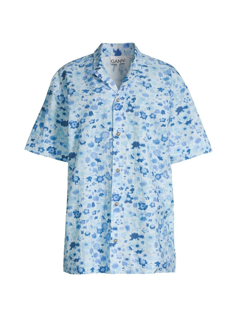 商品Ganni|Floral Print Shirt,价格¥201,第3张图片详细描述