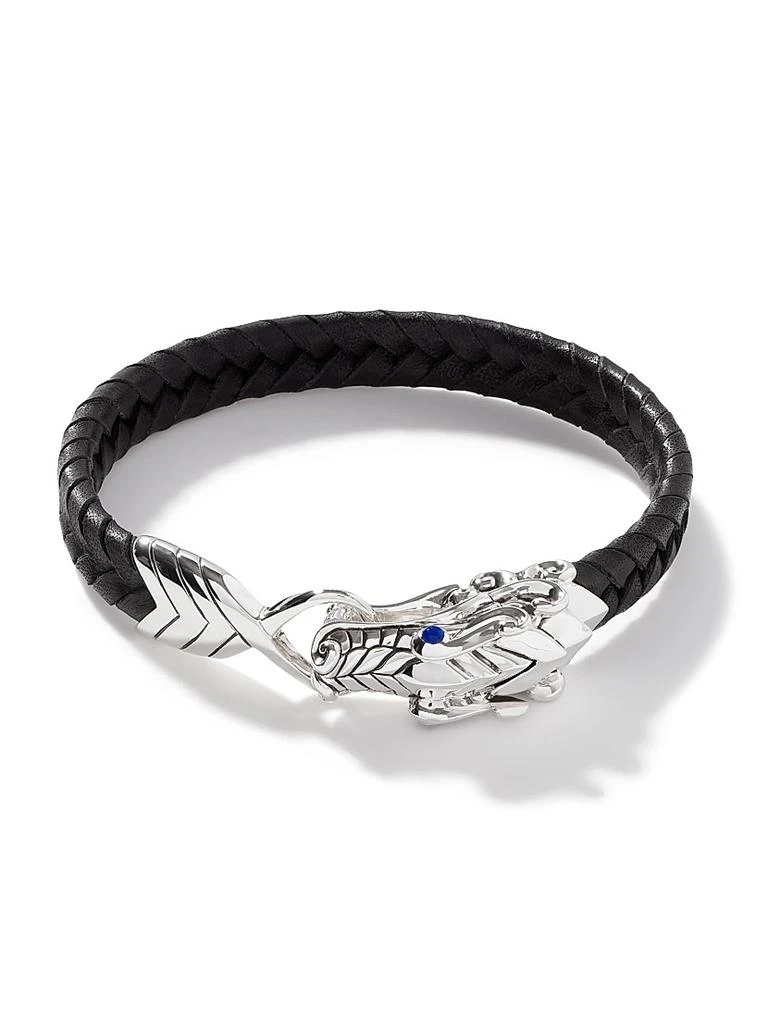 商品John Hardy|Sterling Silver Leather Legends Bracelet,价格¥6605,第3张图片详细描述
