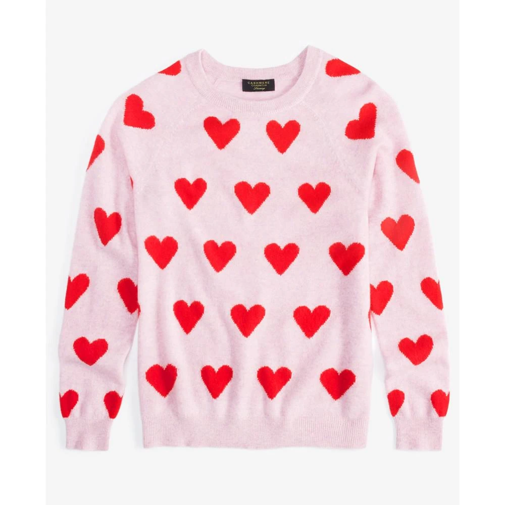 商品Charter Club|Women's Heart Crewneck 100% Cashmere Sweater, Created for Macy's,价格¥1489,第5张图片详细描述