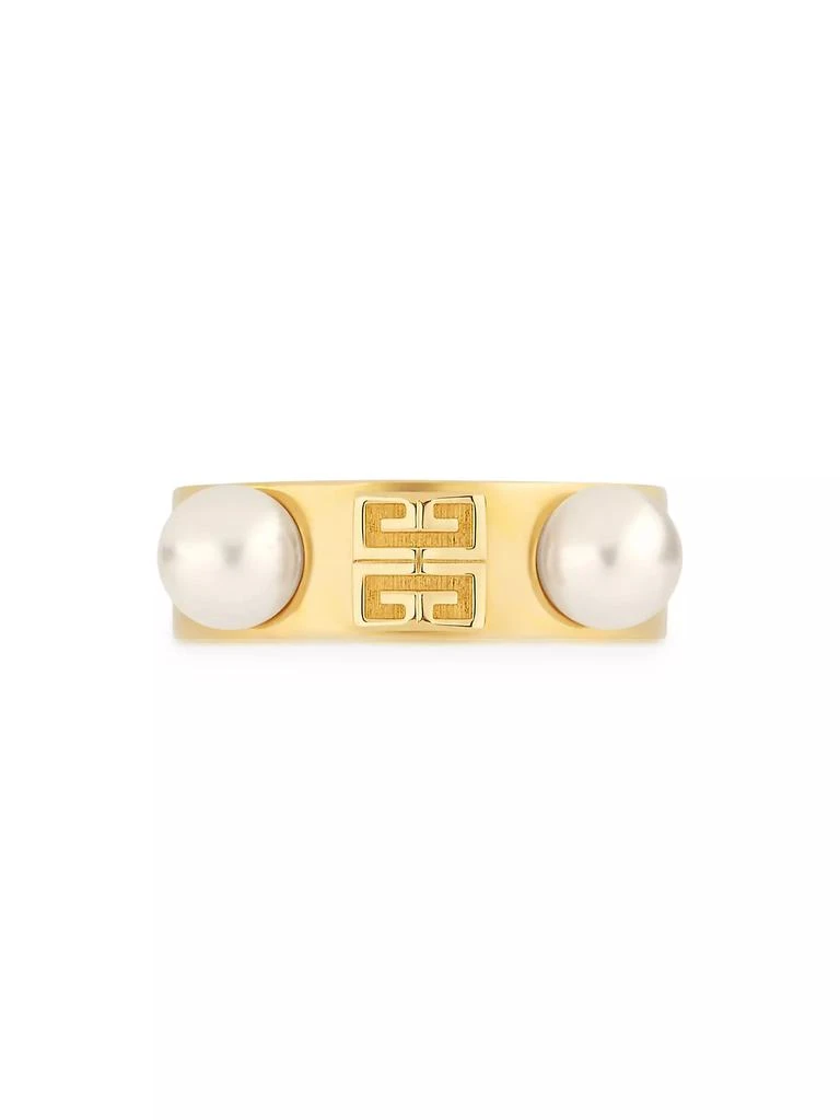 商品Givenchy|4G Ring In Metal With Pearls,价格¥2398,第1张图片