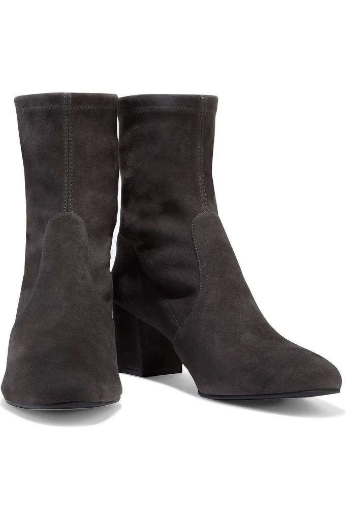 商品Stuart Weitzman|Siggy 60 stretch-suede ankle boots,价格¥1337,第2张图片详细描述