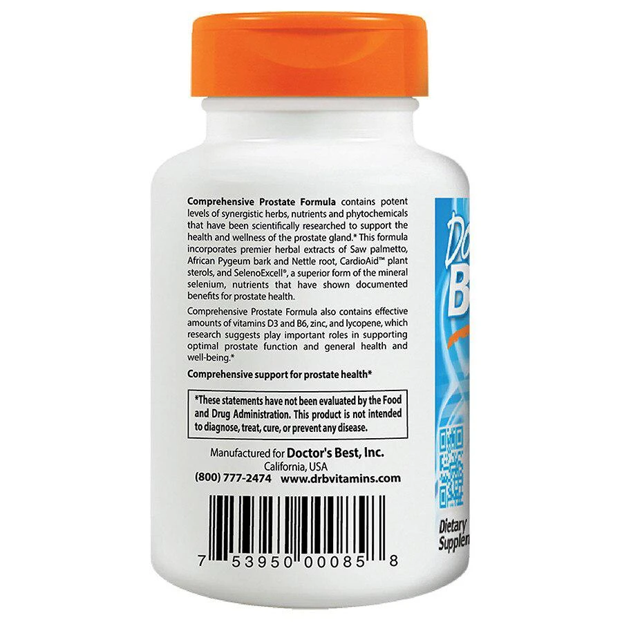 商品Doctor's Best|Comprehensive Prostate Formula,价格¥164,第2张图片详细描述