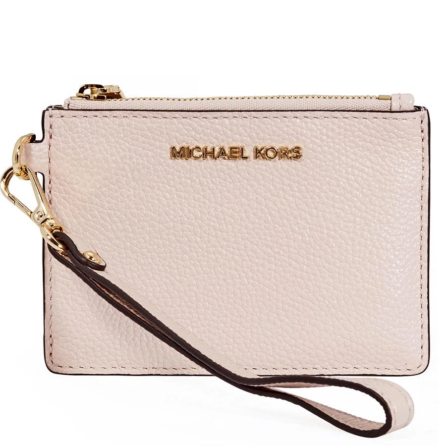 商品Michael Kors|Small Mercer Pebbled Leather Coin Case- Soft Pink,价格¥497,第1张图片