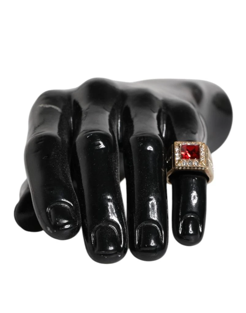 Dolce & Gabbana Gold Tone Sterling Silver 925 Crystals Ring 商品