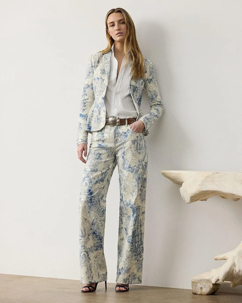 商品Ralph Lauren|Beaded Mercer Wide-Leg Denim Jeans,价格¥22892,第2张图片详细描述
