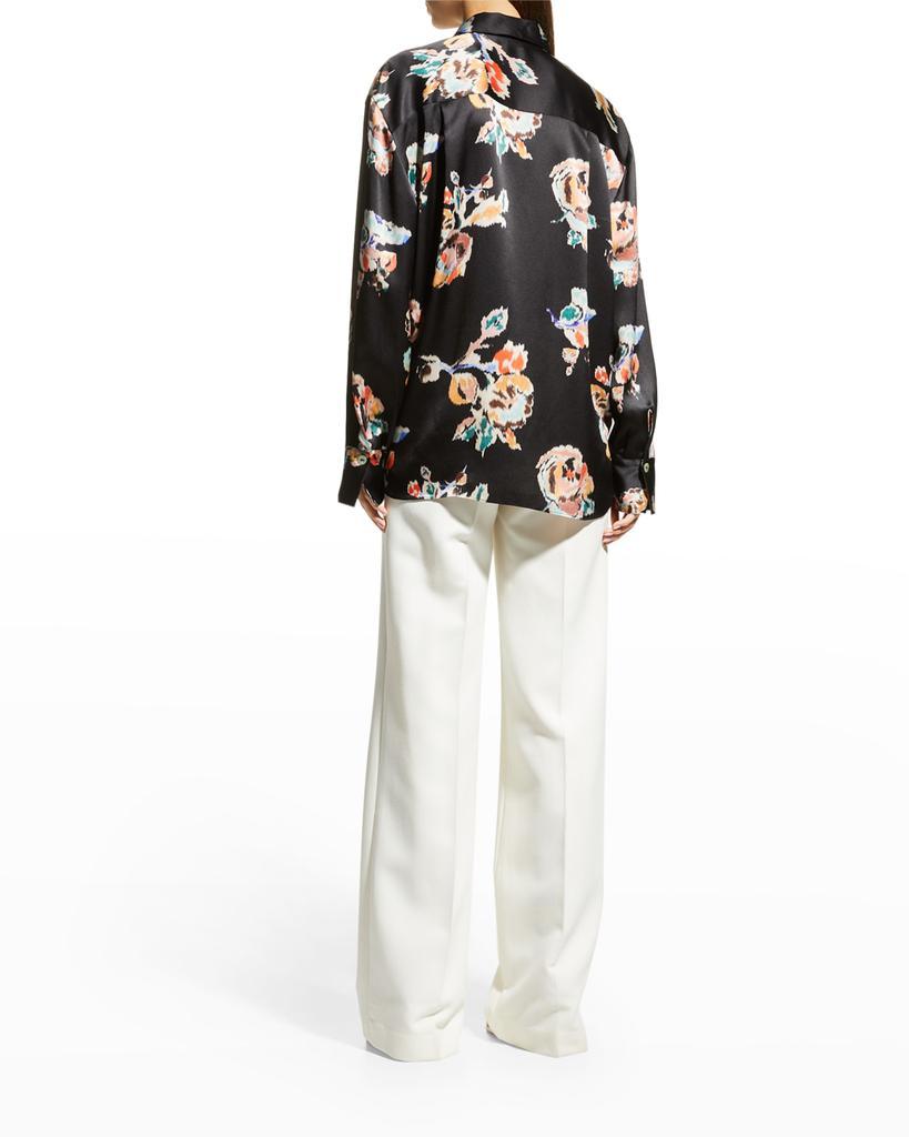 商品Vince|Ikat Relaxed Button-Front Silk Blouse,价格¥1898,第6张图片详细描述