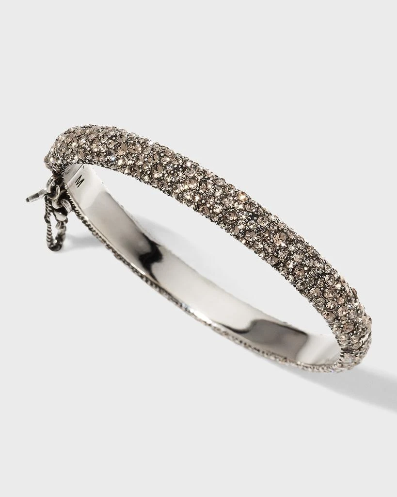 商品Alexander McQueen|Pave Thin Cuff Bracelet,价格¥6101,第3张图片详细描述