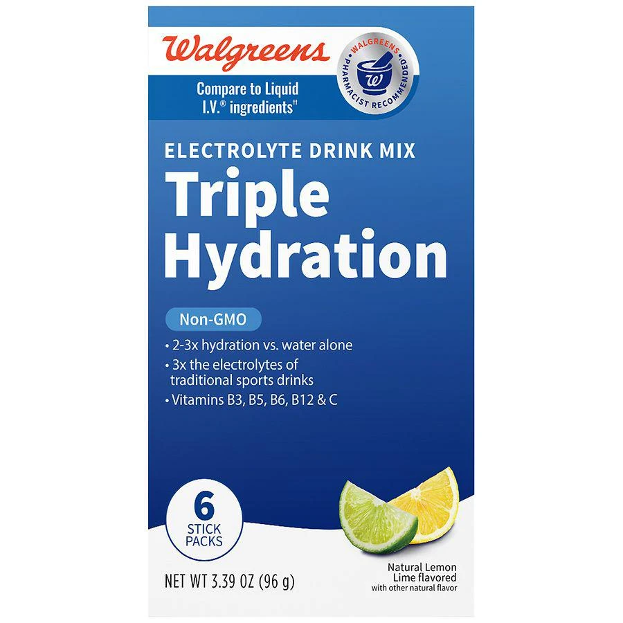 商品Walgreens|Electrolyte Drink Mix Triple Hydration,价格¥83,第2张图片详细描述