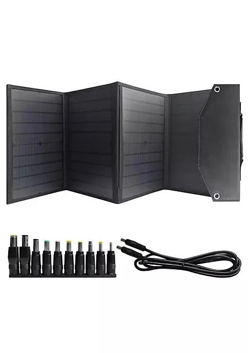 商品Alpha Digital|Digital 40W 18V Foldable Portable Solar Charging Panel With 3 Outputs Type C Usb Qc3.0 Dc,价格¥937,第1张图片