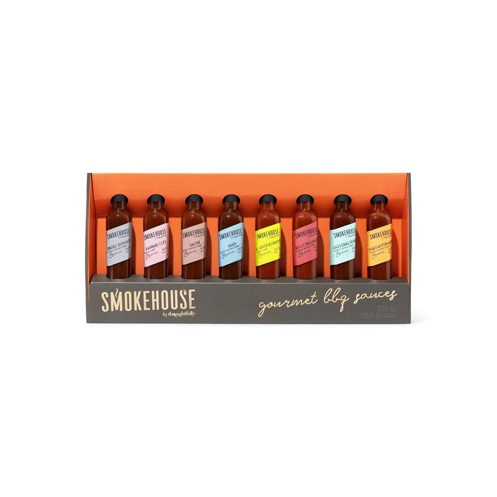 商品Thoughtfully|Smokehouse by Gourmet BBQ Sauce Sampler Set Gift Set, Set of 8,价格¥298,第1张图片
