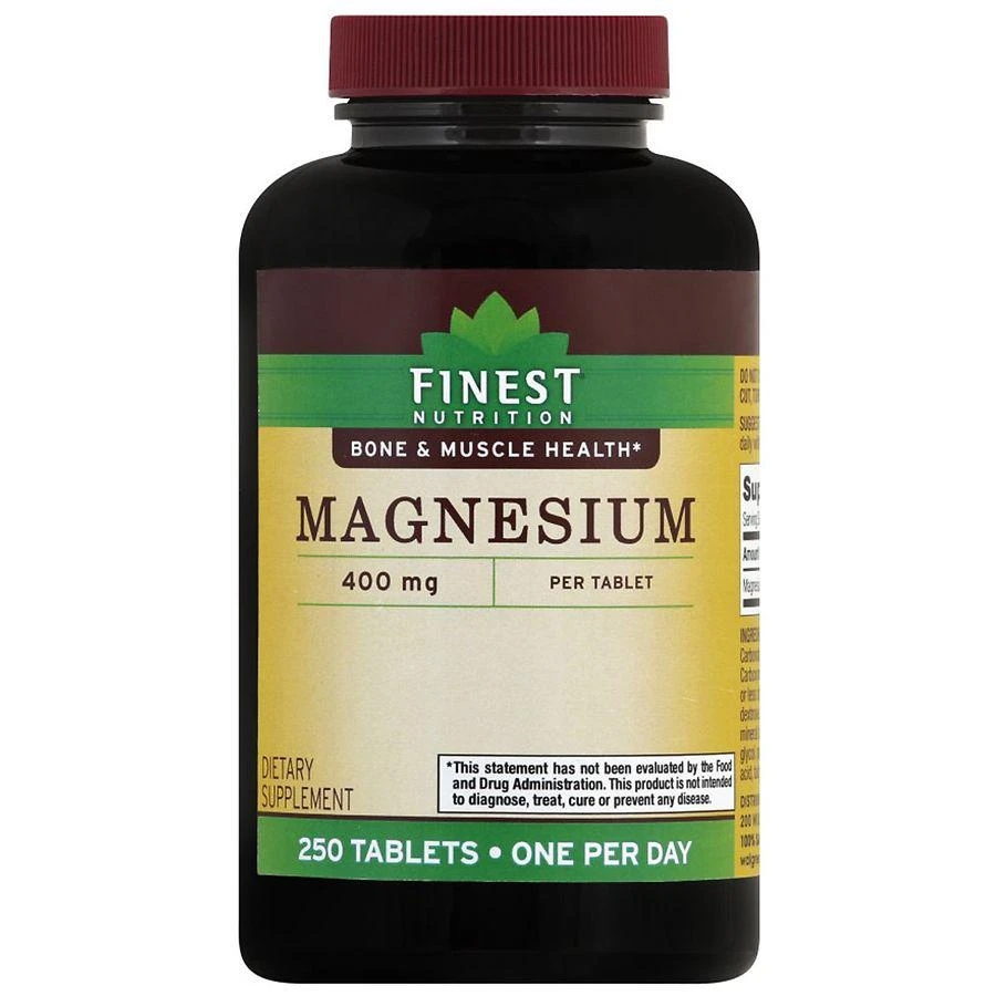 商品Finest Nutrition|Magnesium 400 mg Tablets,价格¥141,第1张图片