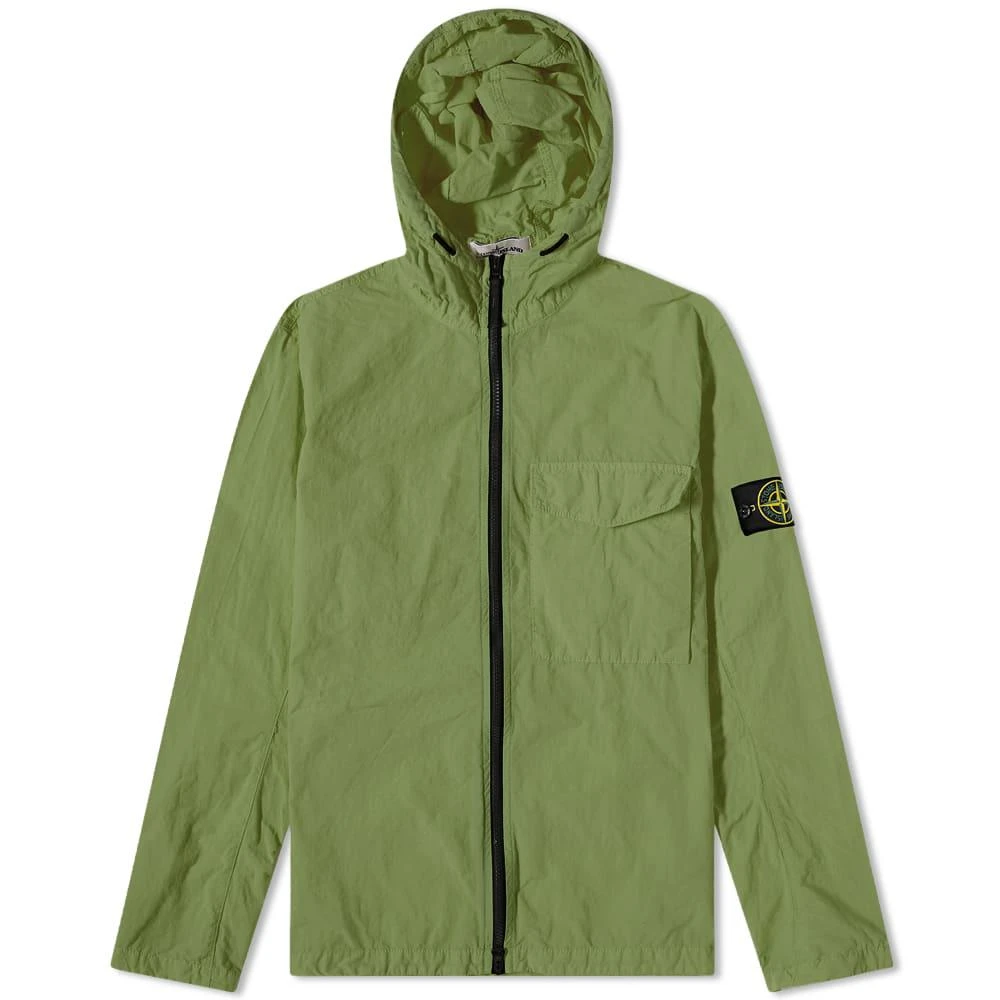 商品Stone Island|Stone Island Naslan Light Hooded Shirt Jacket,价格¥2539,第1张图片