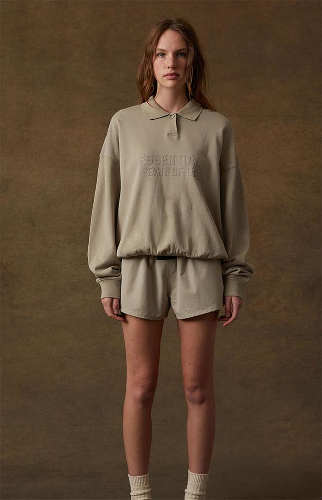 Women's Smoke Long Sleeve Polo Sweatshirt商品第6张图片规格展示