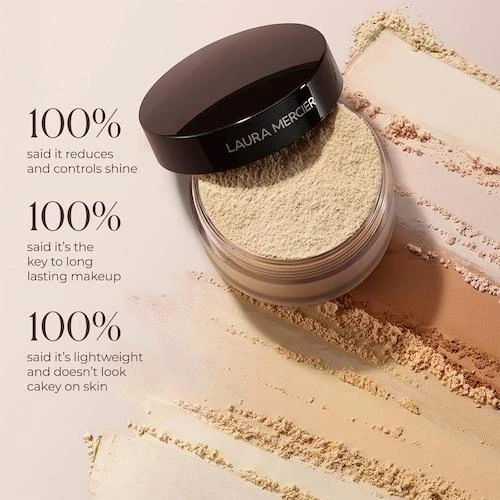 商品Laura Mercier|Divinely Flawless Translucent Loose Setting Powder & Puff,价格¥368,第5张图片详细描述