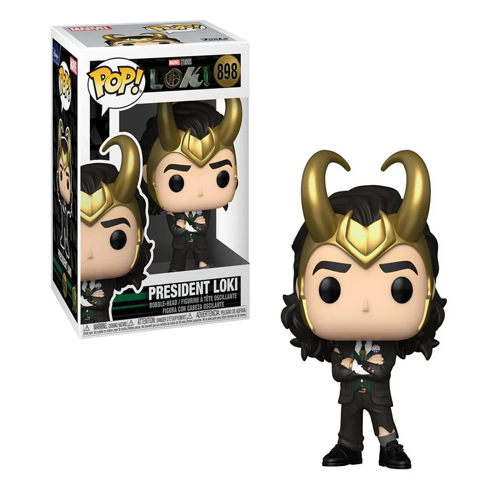 商品Funko|Marvel POP Loki 3 Piece Collectors Set Mobius President Loki and Ravonna Renslayer with Miss Minutes,价格¥270,第3张图片详细描述