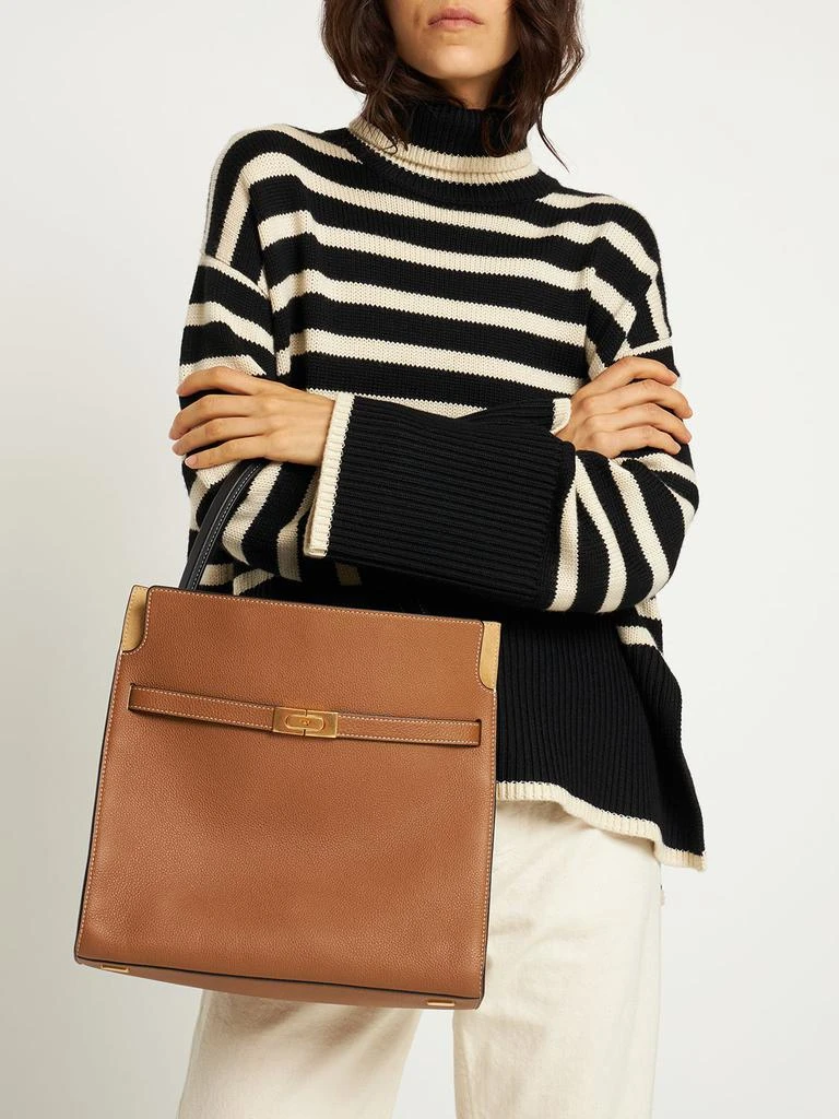 商品Tory Burch|Double Lee Radziwill Pebbled Leather Bag,价格¥13967,第1张图片详细描述