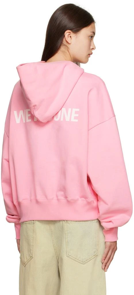 商品We11done|Pink Pixel Teddy Hoodie,价格¥1076,第3张图片详细描述