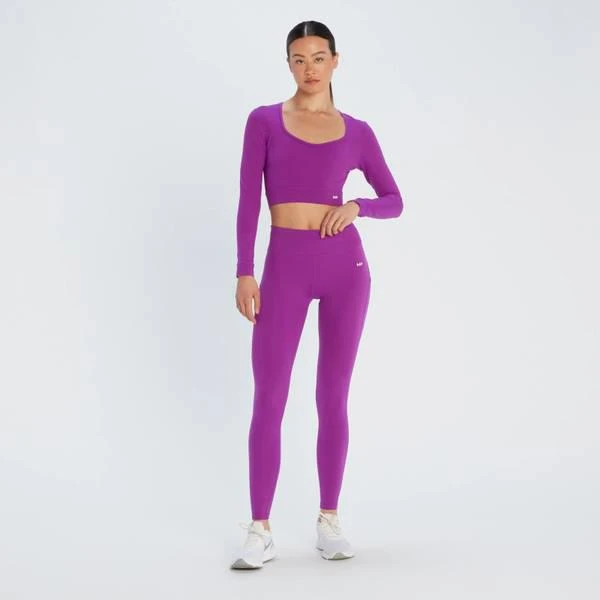 商品Myprotein|MP Women's Power Mesh Leggings - Purple,价格¥263,第4张图片详细描述