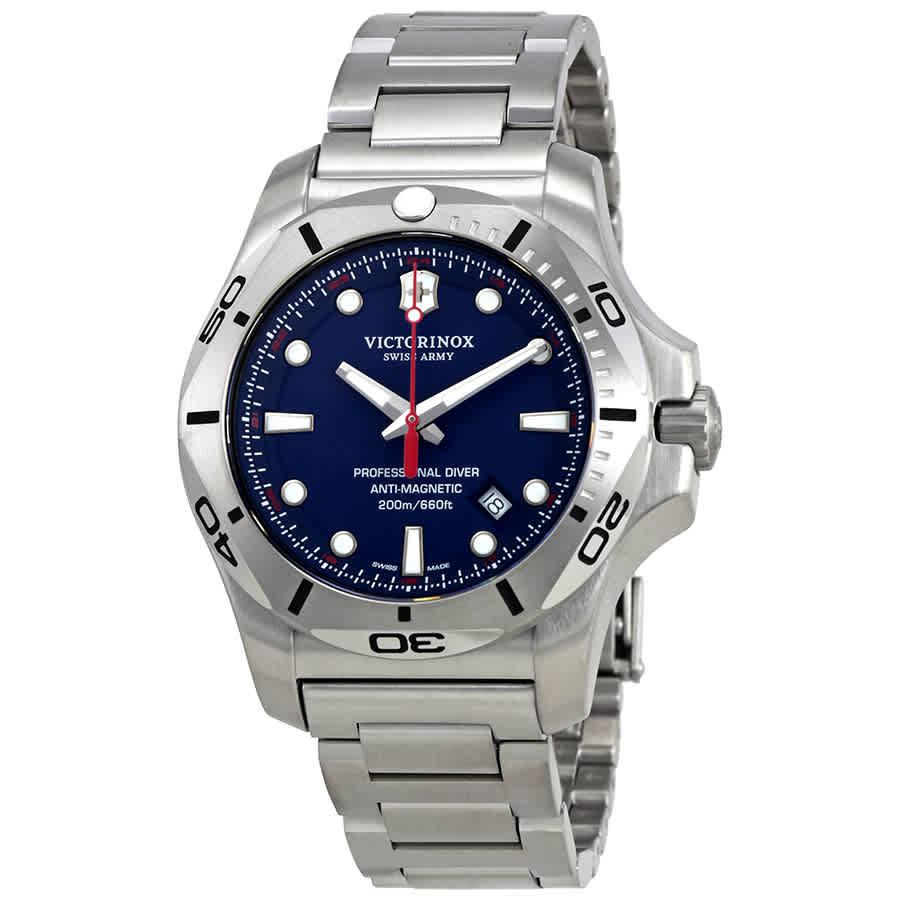 Victorinox I.N.O.X. Blue Dial Stainless Steel Mens Watch 241782商品第1张图片规格展示