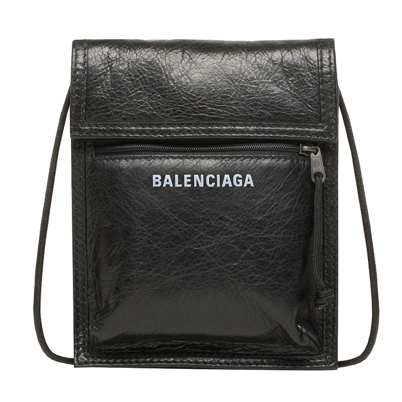 商品Balenciaga|Balenciaga/巴黎世家 经典款EXPLORER系列 男士小Arena黑色皮革单肩包斜挎包532298DB5051000,价格¥5441,第1张图片