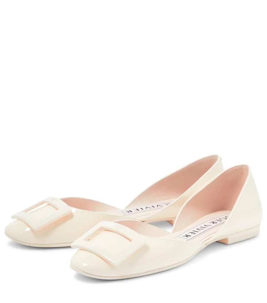 商品Roger Vivier|D'Orsay leather ballet flats,价格¥5174,第5张图片详细描述