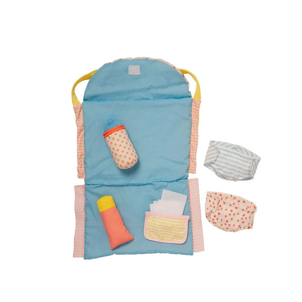 商品Manhattan Toy Company|Stella Collection 11-Piece Baby Doll Diaper Bag Changing Mat Set,价格¥299,第3张图片详细描述