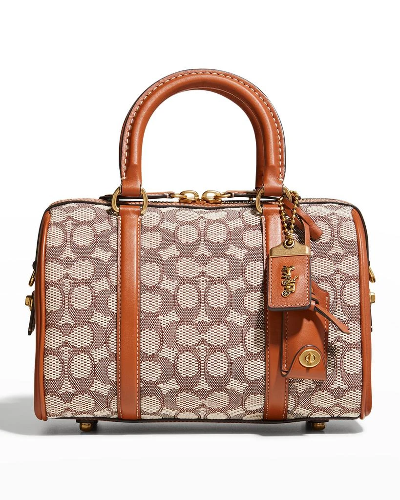 商品Coach|Rogue Monogram Jacquard Satchel Bag,价格¥4407,第1张图片