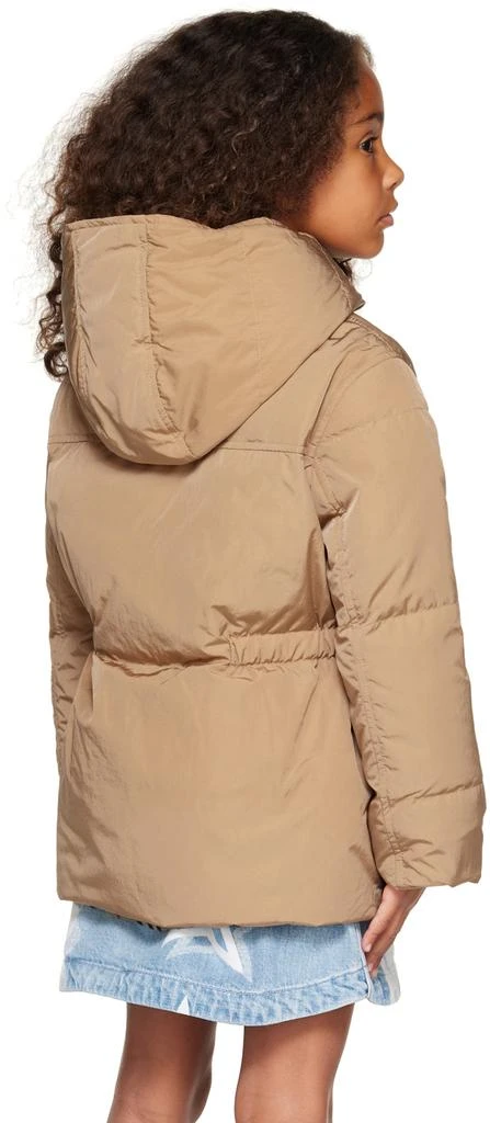 商品Burberry|Kids Beige Hooded Reversible Down Jacket,价格¥4338,第3张图片详细描述