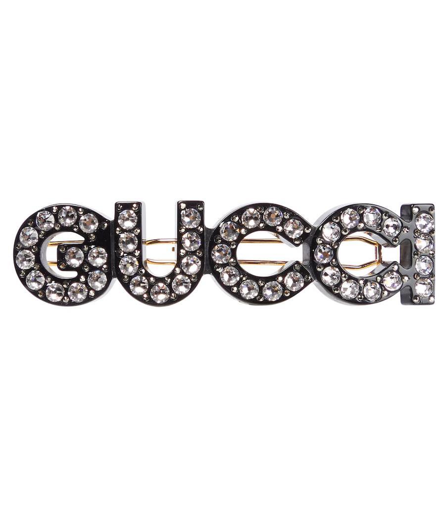 商品Gucci|Logo水晶缀饰发夹,价格¥5063,第1张图片