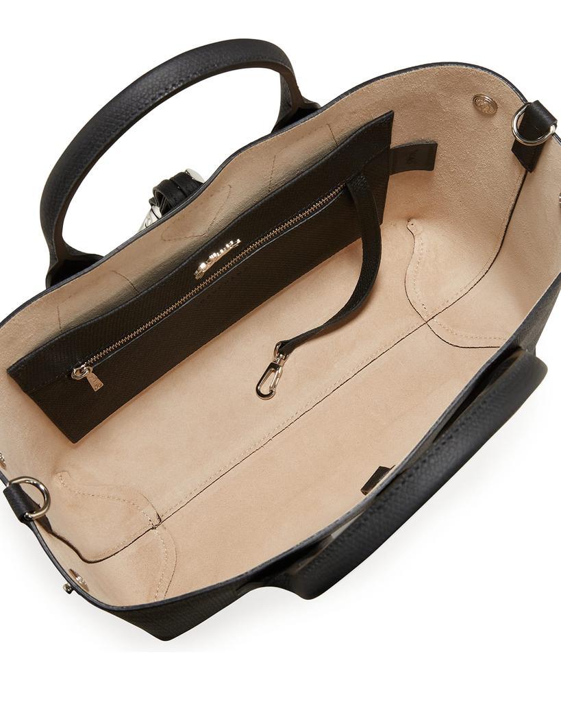 商品Longchamp|Roseau Medium Leather Top-Handle Tote Bag with Shoulder Strap,价格¥3657,第4张图片详细描述