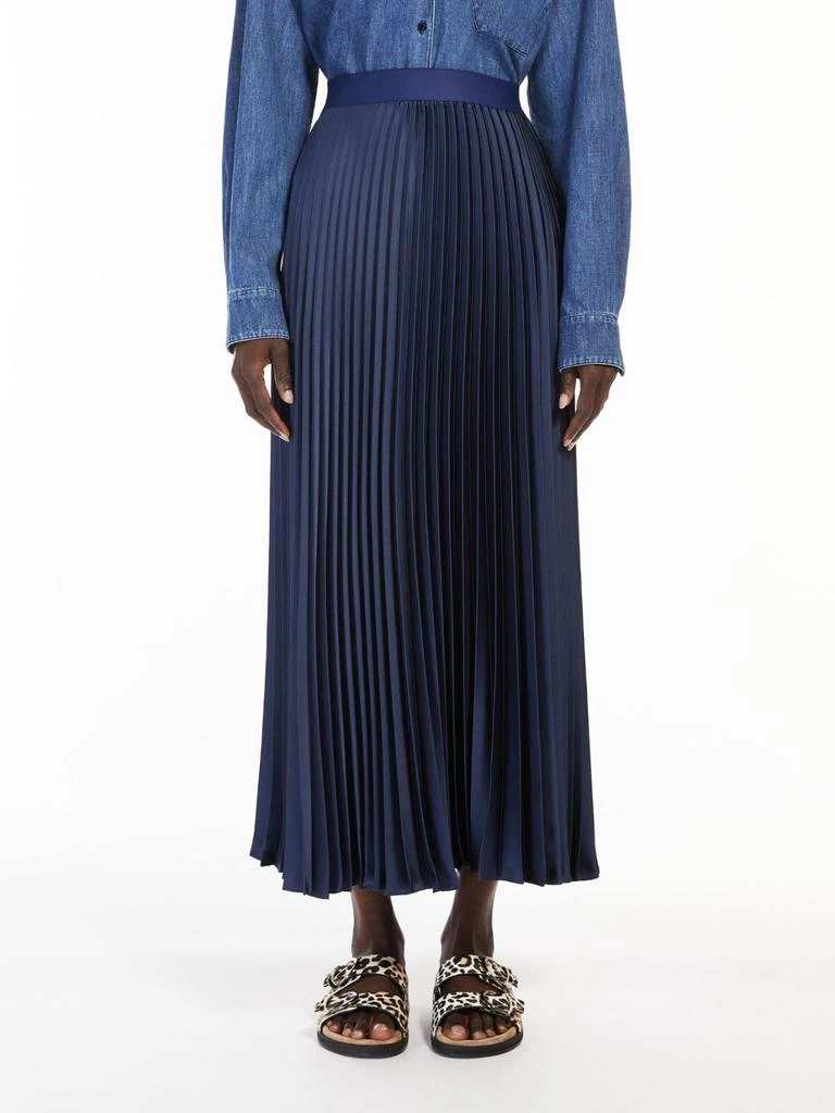 商品Weekend Max Mara|Pleated satin skirt,价格¥1764,第2张图片详细描述