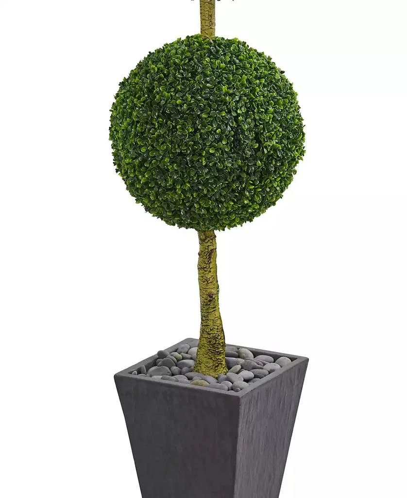 商品NEARLY NATURAL|6' Boxwood Triple Ball Topiary Artificial Tree in Slate Planter UV Resistant,价格¥2195,第3张图片详细描述