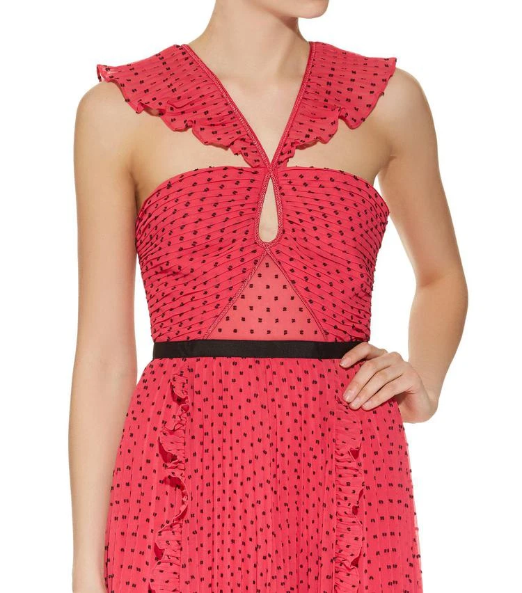 商品Self Portrait|Plumetis Polka Dot Midi Dress,价格¥1321,第4张图片详细描述