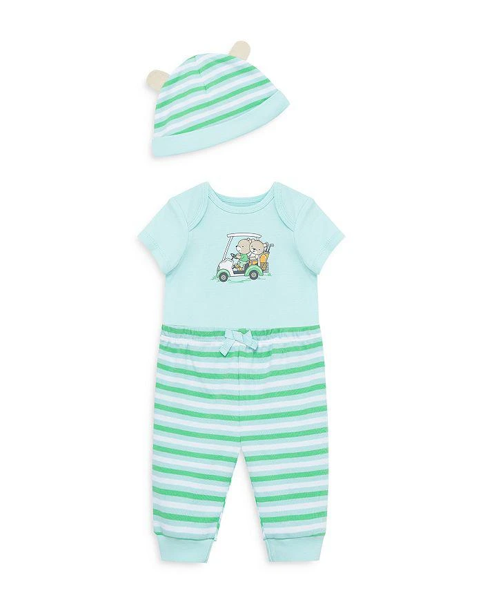商品Little Me|Boys' Golf Pals Bodysuit Pant Set & Hat - Baby,价格¥146,第3张图片详细描述